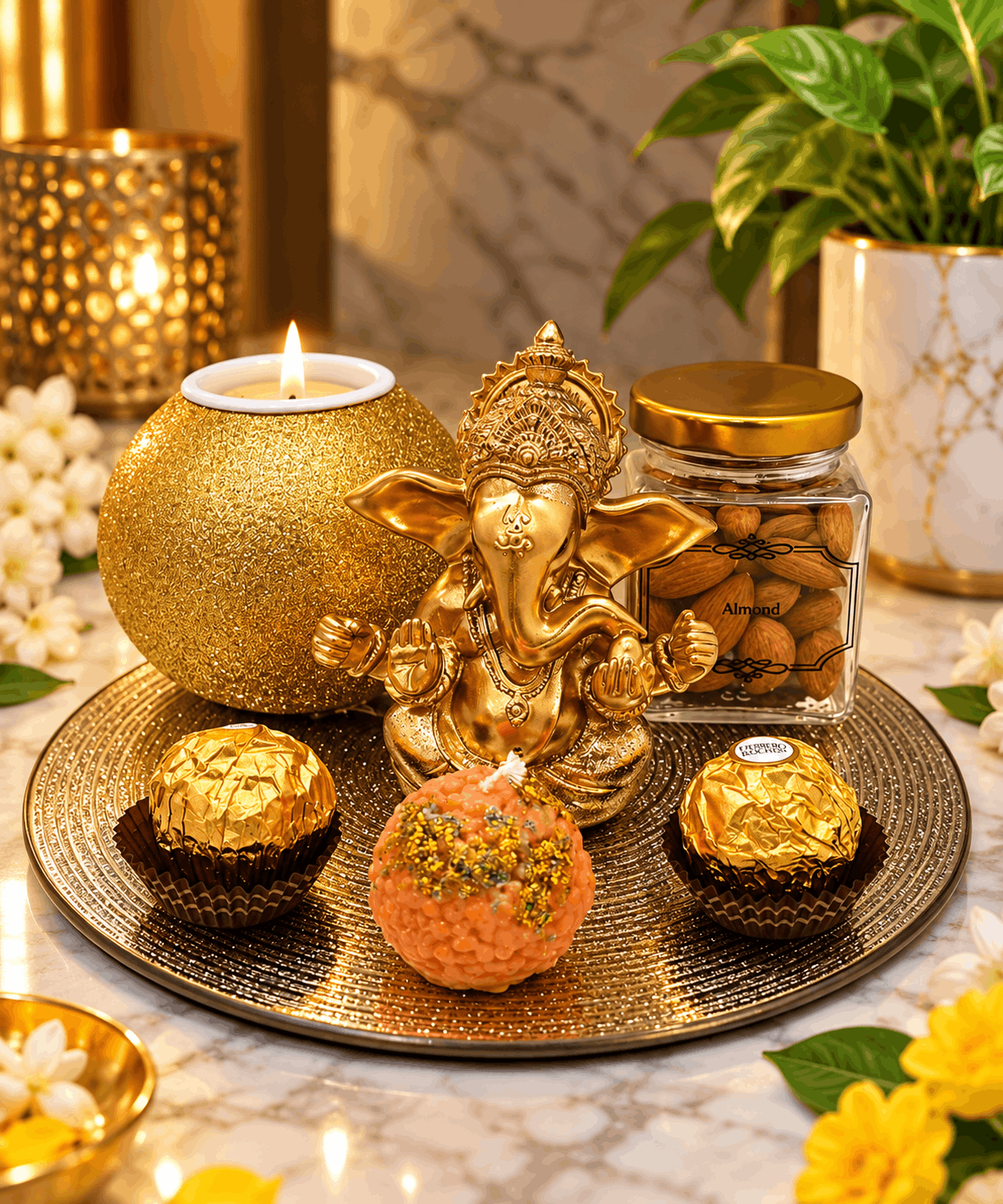 Golden Ganesha Blessings Hamper