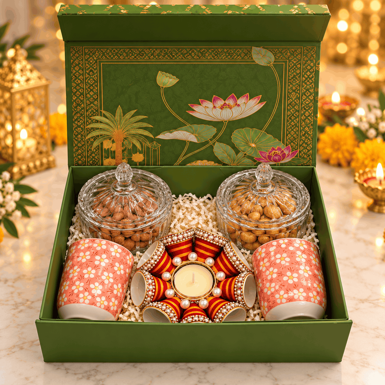 Green Diwali Luxury Gift Box image 2